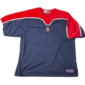 St Louis Cardinals Pullover Jersey Shirt Nike Genuine MLB 2XL Baseball Blue Red